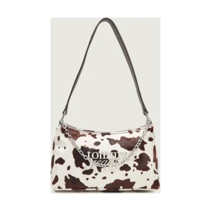 Tommy Jeans Skórzana torebka na ramię COOL COW