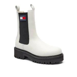 Tommy Jeans Skórzane botki URBAN CHELSEA