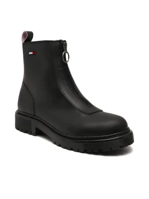 Tommy Jeans Skórzane botki ZIP BOOT