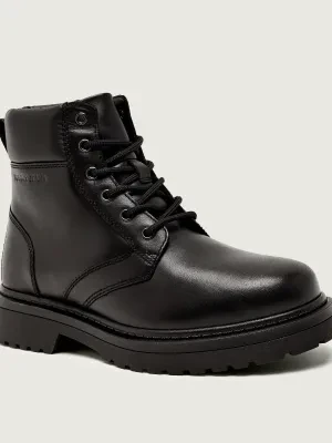 Tommy Jeans Skórzane buty wysokie