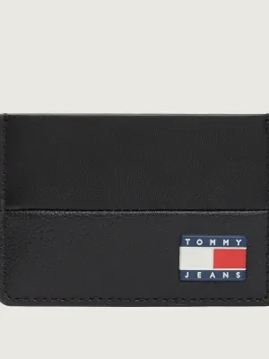 Tommy Jeans Skórzane etui na karty HERITAGE