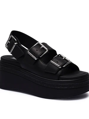 Tommy Jeans Skórzane sandały
