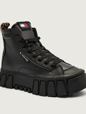 Tommy Jeans Skórzane sneakersy