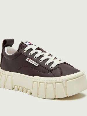 Tommy Jeans Skórzane sneakersy