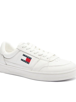 Tommy Jeans Skórzane sneakersy GREENWICH NEW biały