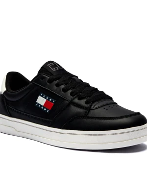 Tommy Jeans Skórzane sneakersy GREENWICH NEW czarny