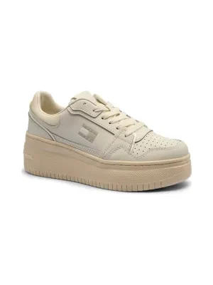 Tommy Jeans Skórzane sneakersy RETRO BASKET