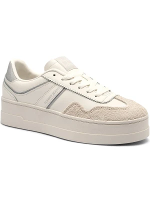Tommy Jeans Skórzane sneakersy THE GREENWICH FLATFORM | zamsz
