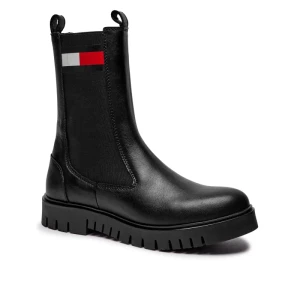 Tommy Jeans Skórzane sztyblety
