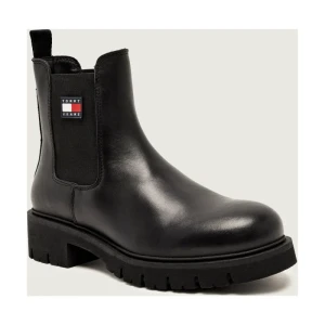 Tommy Jeans Skórzane sztyblety