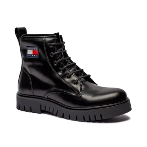 Tommy Jeans Skórzane trapery