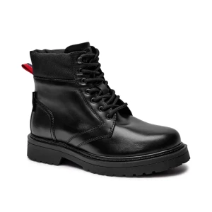Tommy Jeans Skórzane trapery TJM LACE UP BOOT