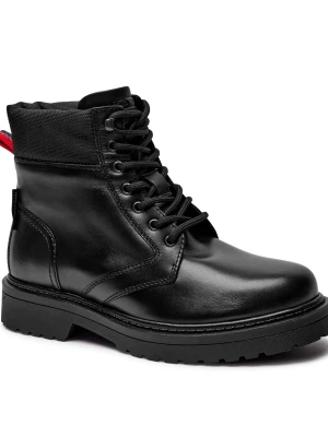 Tommy Jeans Skórzane trapery TJM LACE UP BOOT