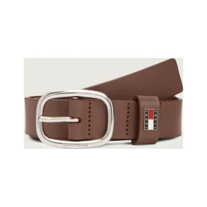Tommy Jeans Skórzany pasek OVAL 3.0