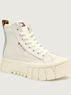 Tommy Jeans Skórzane sneakersy