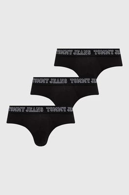 Tommy Jeans slipy 3-pack męskie kolor czarny