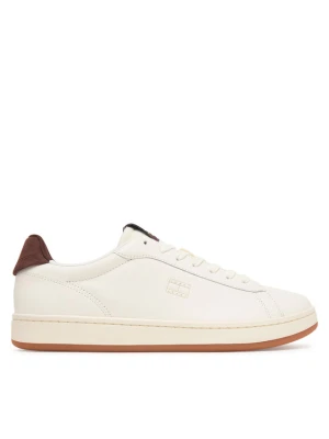Tommy Jeans Sneakersy Archive '98 Leather Court EM0EM01791 Kremowy