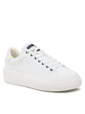 Tommy Jeans Sneakersy Canvas Outsole EM0EM01160 Biały