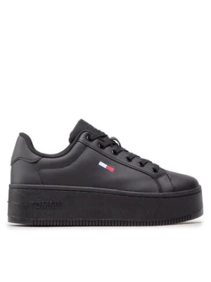 Tommy Jeans Sneakersy Flatform Ess EN0EN02043 Czarny