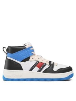 Tommy Jeans Sneakersy Mid Cut Basket EM0EM01075 Biały