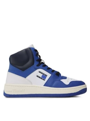 Tommy Jeans Sneakersy Mid Cut Basket EM0EM01164 Niebieski
