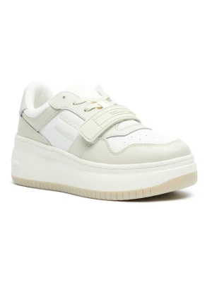 Tommy Jeans Sneakersy RETRO BASKET | z dodatkiem skóry