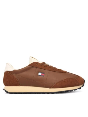 Tommy Jeans Sneakersy Retro Runner Archive Ltr EN0EN03097 Brązowy