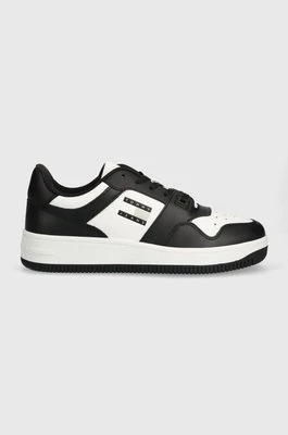 Tommy Jeans sneakersy skórzane TJM BASKET LEATHER kolor czarny EM0EM01378