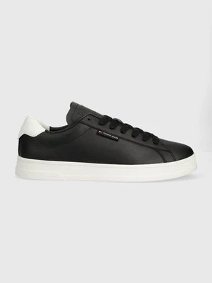 Tommy Jeans sneakersy skórzane TJM LEATHER LOW CUPSOLE kolor czarny EM0EM01374