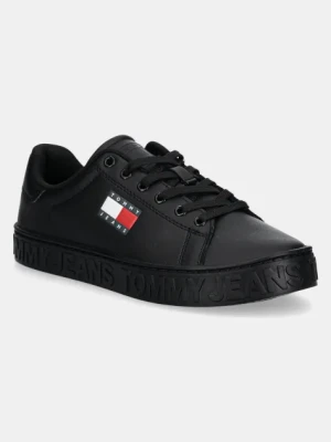 Tommy Jeans sneakersy skórzane TJW LOGO SNEAKER ESS kolor czarny EN0EN02703