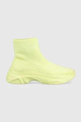 Tommy Jeans sneakersy SOCK BOOT MONOCOLOR kolor zielony