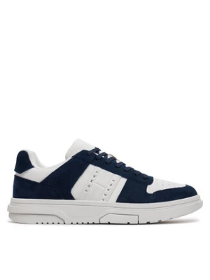 Tommy Jeans Sneakersy The Brooklyn Suede EM0EM01371 Granatowy