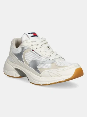 Tommy Jeans sneakersy THE CONEY METALLIC kolor beżowy EN0EN02772