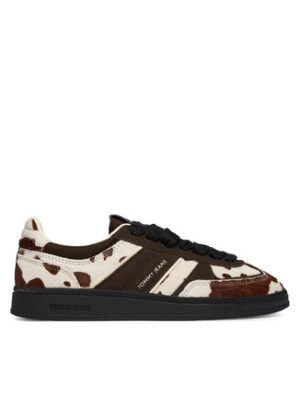 Tommy Jeans Sneakersy The Greenwich Edge Calf Hair EN0EN03007 Brązowy