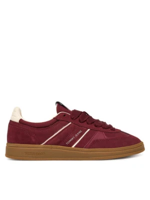 Tommy Jeans Sneakersy The Greenwich Edge Suede EN0EN02924 Bordowy