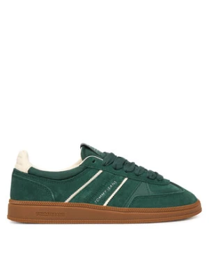 Tommy Jeans Sneakersy The Greenwich Edge Suede EN0EN02924 Zielony