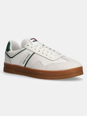 Tommy Jeans sneakersy THE GREENWICH LEATHER kolor beżowy EM0EM01571