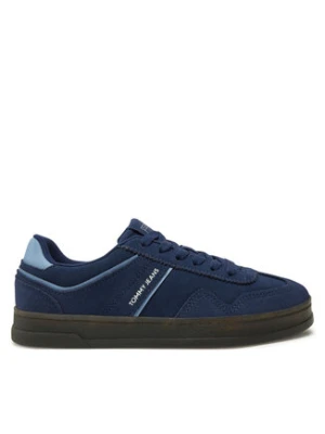 Tommy Jeans Sneakersy The Greenwich Suede EN0EN02696 Granatowy