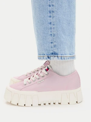 Tommy Jeans Sneakersy Tj Platform Sneaker EN0EN03098 Różowy jasny