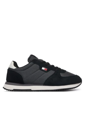 Tommy Jeans Sneakersy Tj Runner Flag Mix EM0EM01774 Czarny