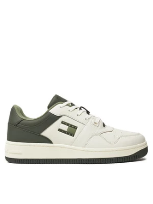 Tommy Jeans Sneakersy Tjm Basket Leather EM0EM01434 Zielony