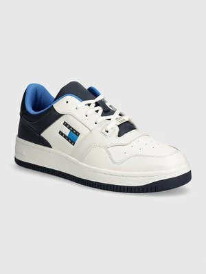 Tommy Jeans sneakersy TJM BASKET LEATHER kolor biały EM0EM01434