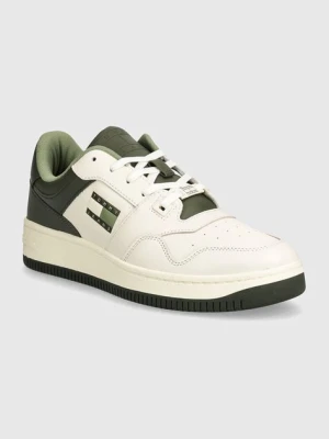 Tommy Jeans sneakersy TJM BASKET LEATHER kolor zielony EM0EM01434