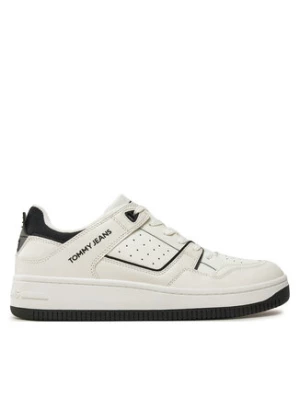 Tommy Jeans Sneakersy Tjm Basket Retro Cupsole Wl EM0EM01464 Biały