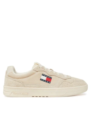 Tommy Jeans Sneakersy Tjm Cupsole Suede EM0EM01568 Écru Kremowy