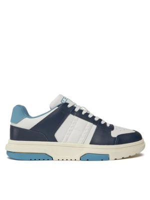 Tommy Jeans Sneakersy Tjm Leather Cupsole 2.0 EM0EM01283 Granatowy