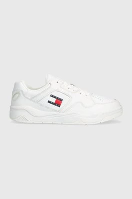 Tommy Jeans sneakersy TJM LEATHER OUTSOLE COLOR kolor biały EM0EM01350