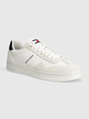 Tommy Jeans sneakersy TJM LEATHER RETRO CUPSOLE kolor biały EM0EM01414