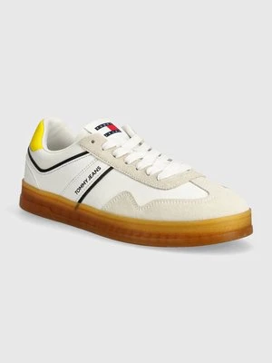 Tommy Jeans sneakersy TJM LEATHER RETRO CUPSOLE kolor biały EM0EM01414