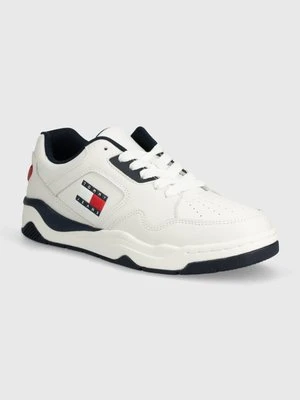 Tommy Jeans sneakersy TJM LOGO EXECUTION BASKET kolor biały EM0EM01379